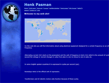 Tablet Screenshot of henkpasman.com